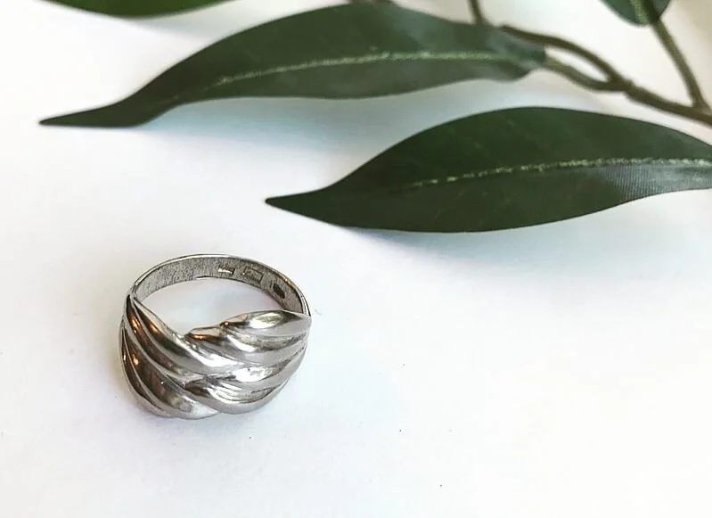 Vintage Silver Braided Ring