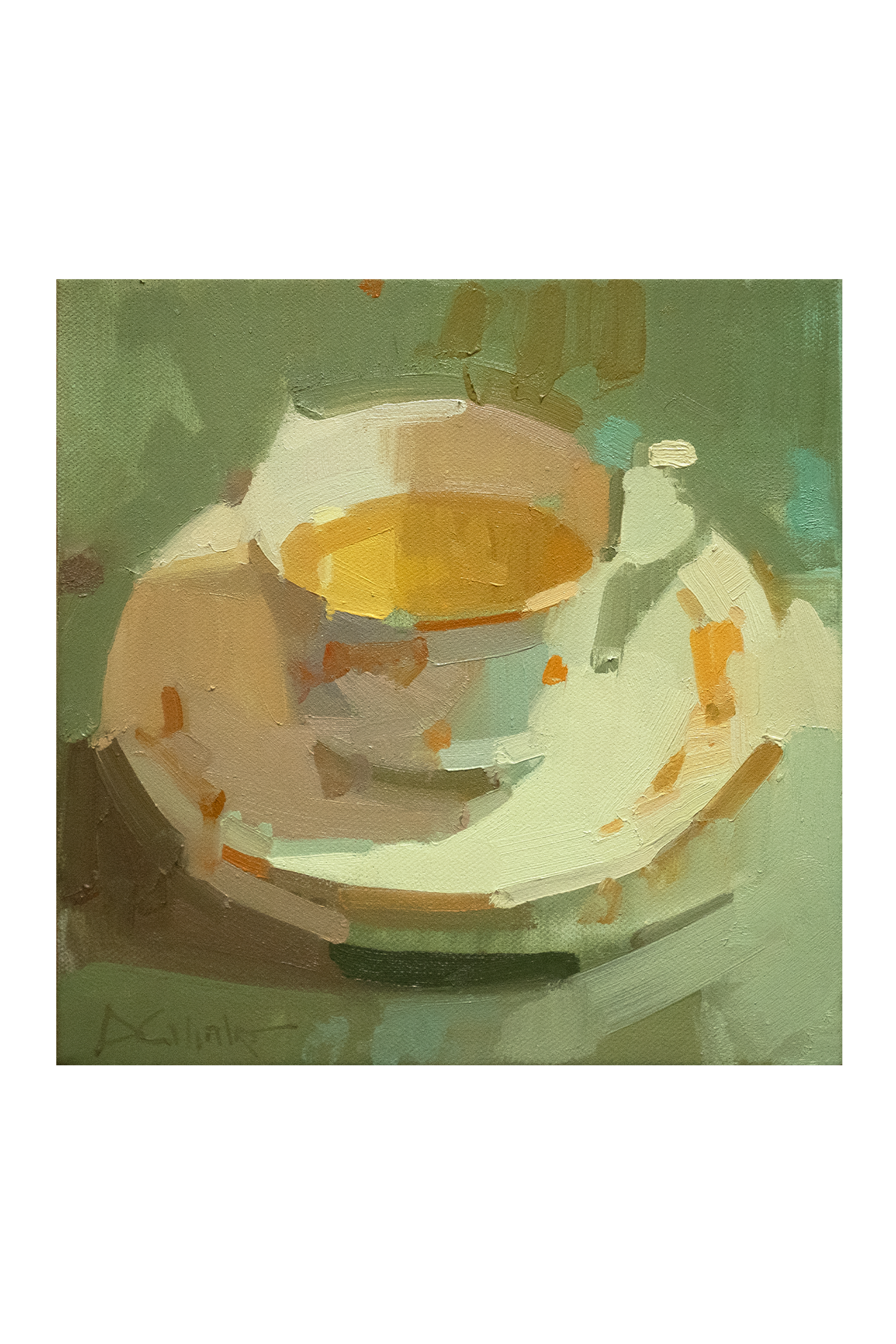 Tea Study on Green (8x8)