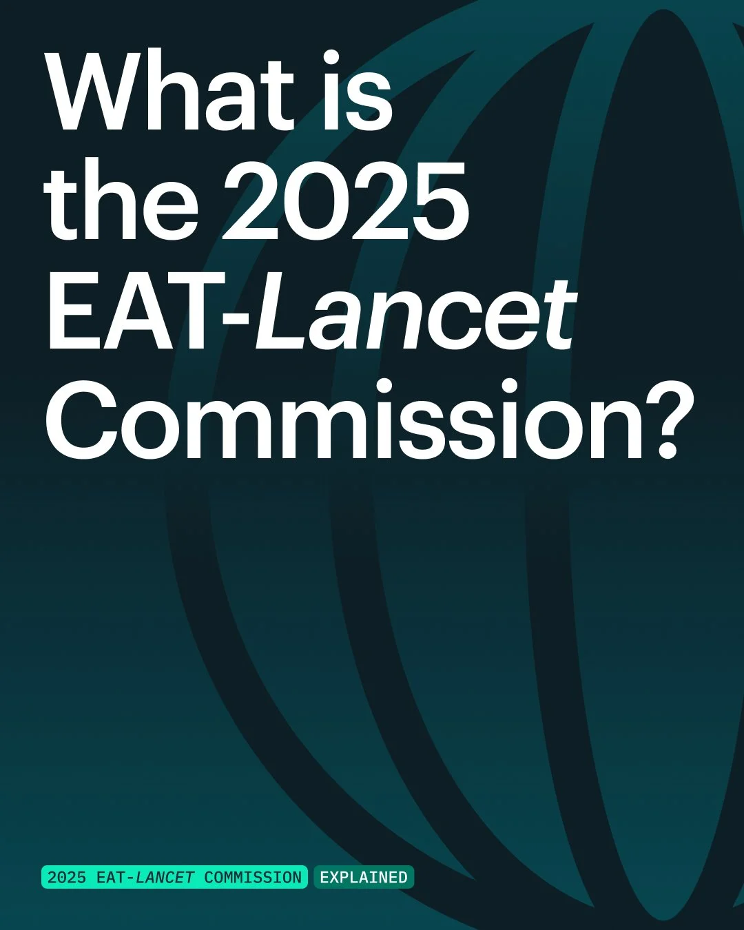 On October 3, EAT and The Lancet will launch a major scientific update to one of the most influential food systems reports of the past decade.
.
The new EAT-Lancet Commission will provide:
 Updated science on healthy diets &amp; planetary boundaries
