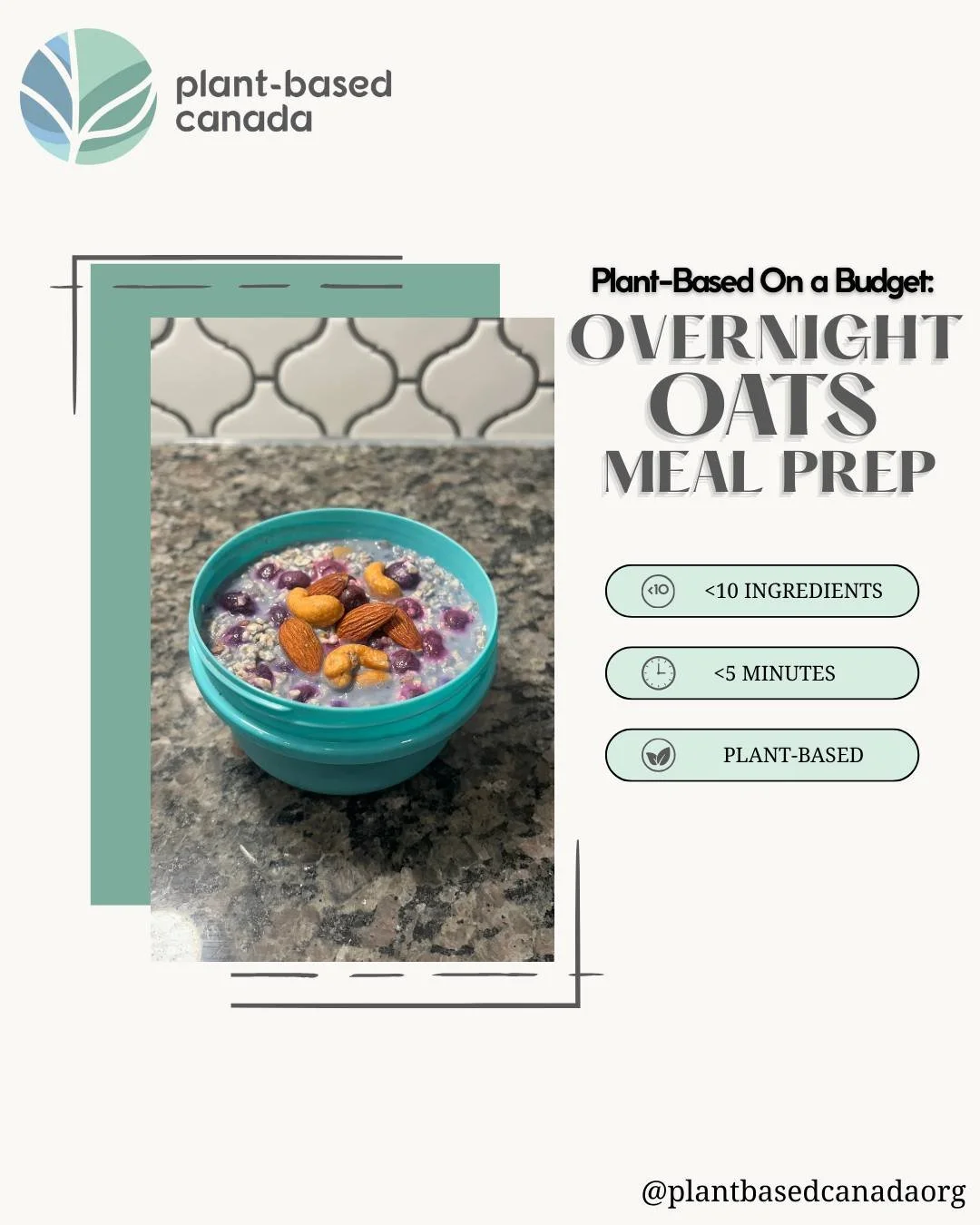 Breakfast or lunch in under a minute? 
This recipe has got you covered &ndash; and you can grab it in Plant-Based Canada&rsquo;s &ldquo;Plant-Based on a Budget&rdquo; guide! 
.
You can grab it at this link: https://www.plantbasedcanada.org/plantbased