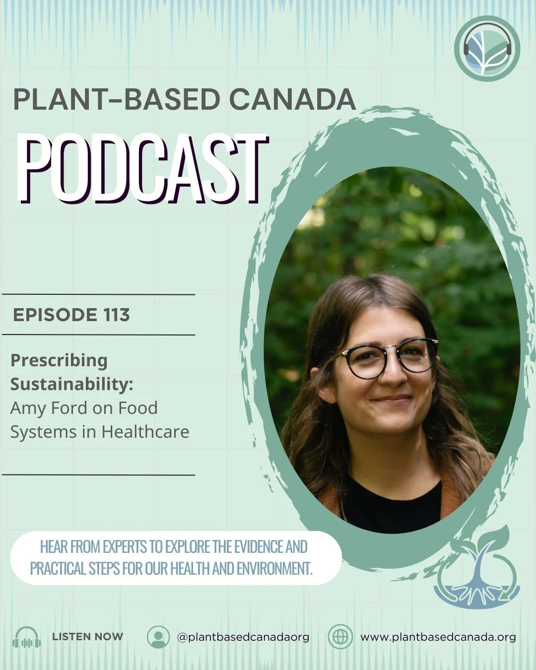 🆕🌱Plant-Based Canada 🌱Podcast episode!

Join us for a chat with Amy Ford (@nourishlead) to discuss sustainable food systems and planetary health in our hospitals and healthcare settings.

Amy Ford is the Director of Planetary Health at Nourish Lea