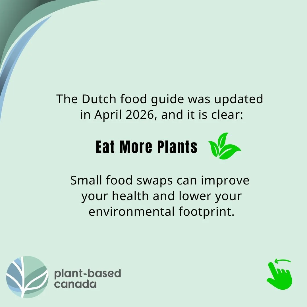 The Netherlands just updated its national food guide &mdash; and the message is simple: more plant foods, less meat and dairy. 🌱
.
Originally released in 2025, the Netherlands Nutrition Centre (Voedingscentrum) has updated its &ldquo;Wheel of Five&r