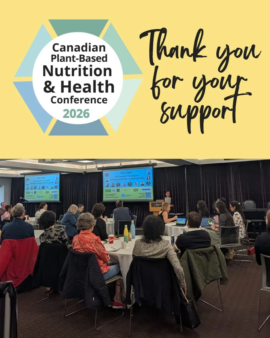 We are still revelling in the wonderful day of the 6th annual Canadian Plant-Based Nutrition &amp; Health Conference. 
.
The Plant-Based Canada team devotes months of their time to building the day &ndash; Dr Stephanie Nishi, Dr Laura Chiavaroli, Cli