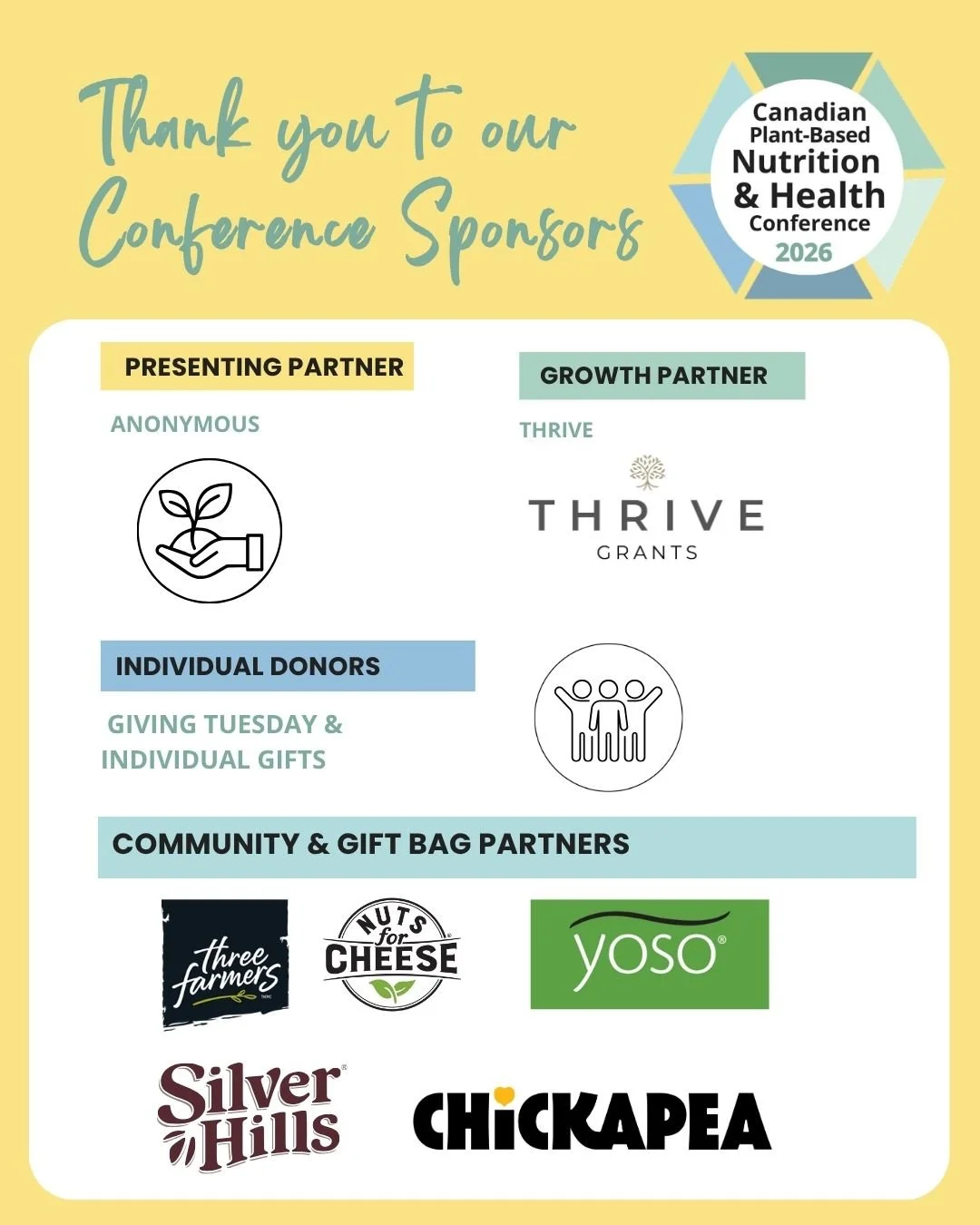 We love the annual Canadian Plant-Based Nutrition &amp; Health Conference. It anchors our year, our work, and our inspiration.
.
It empowers practitioners with evidence-based research and practitioner experience. 
.
It inspires individuals of what is