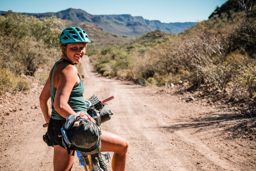 Bikepacking Baja Divide Mexico Desert Track Female Rider