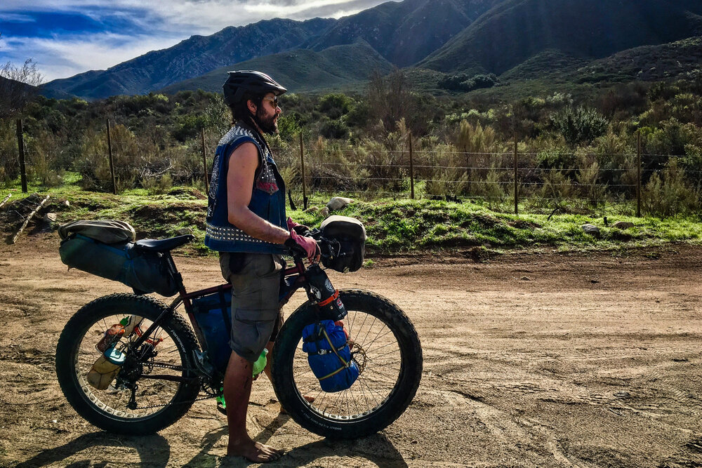 Bikepacking Baja Divide Mexico Desert Track Male Rider Goat Crust Bikes