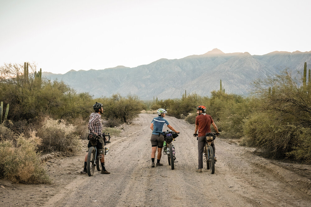 Bikepacking Baja Divide Mexico Desert Track Three Riders