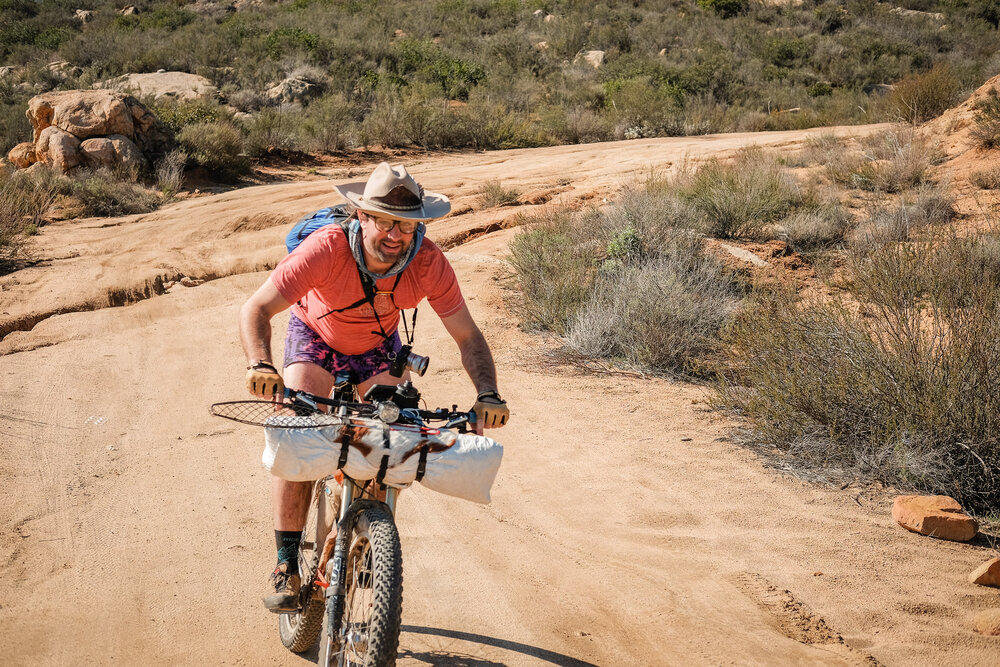Bikepacking Baja Divide Mexico Desert Track Male Rider
