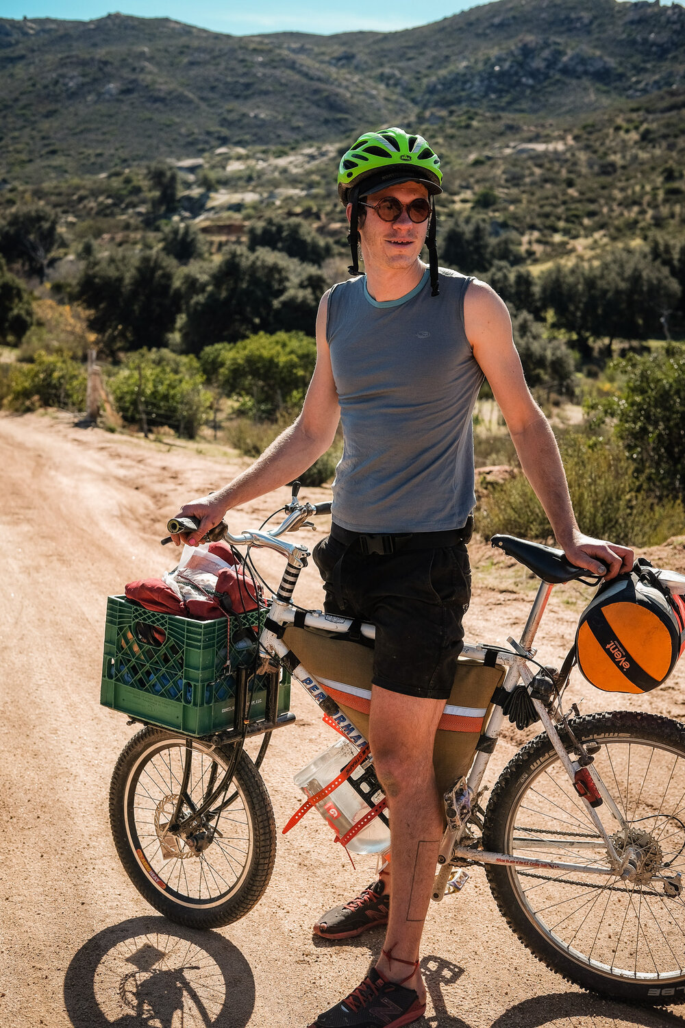 Bikepacking Baja Divide Mexico Desert Track Male Rider Crust Clydesdale Cargo Fork