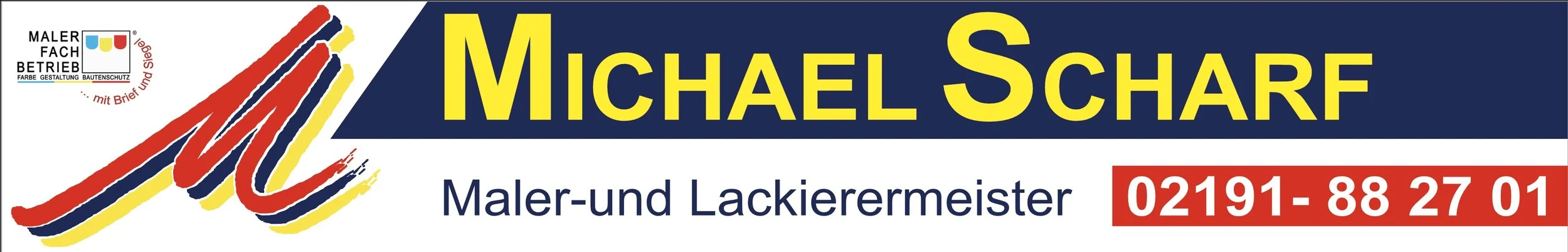 Maler und Lackierermeister Michael Scharf