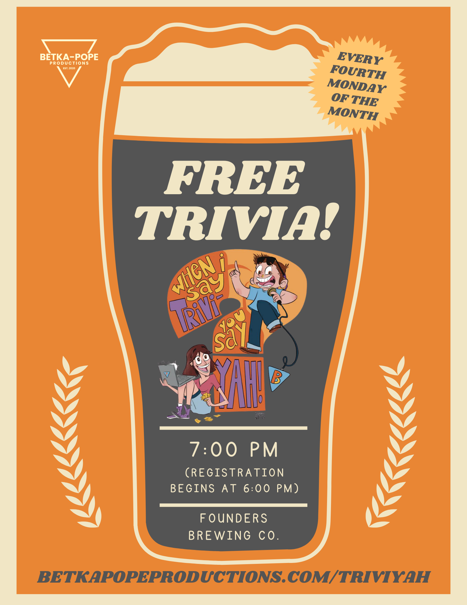 Free Trivi-YAH! @ Founders