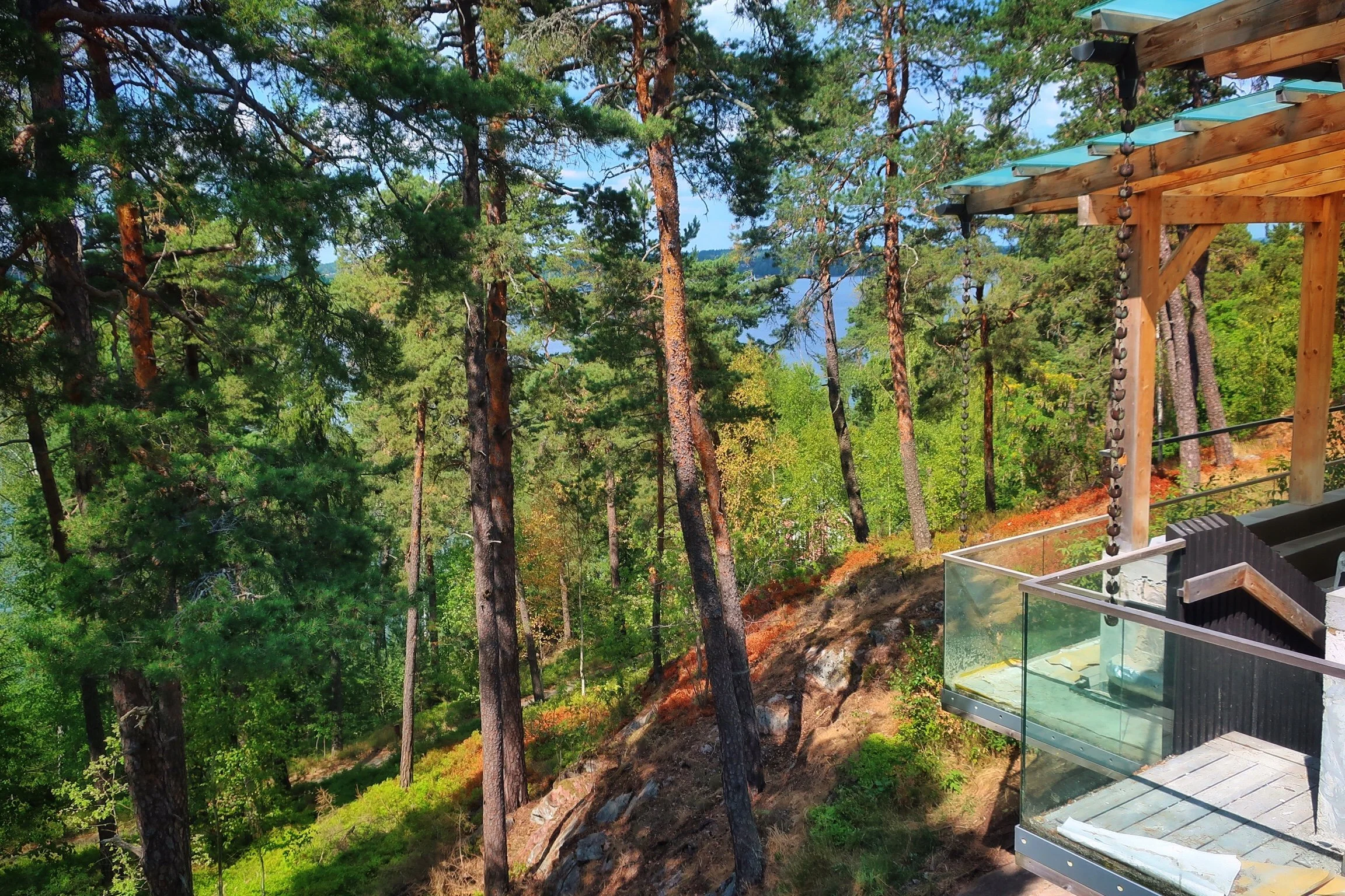 Outdoor pool area