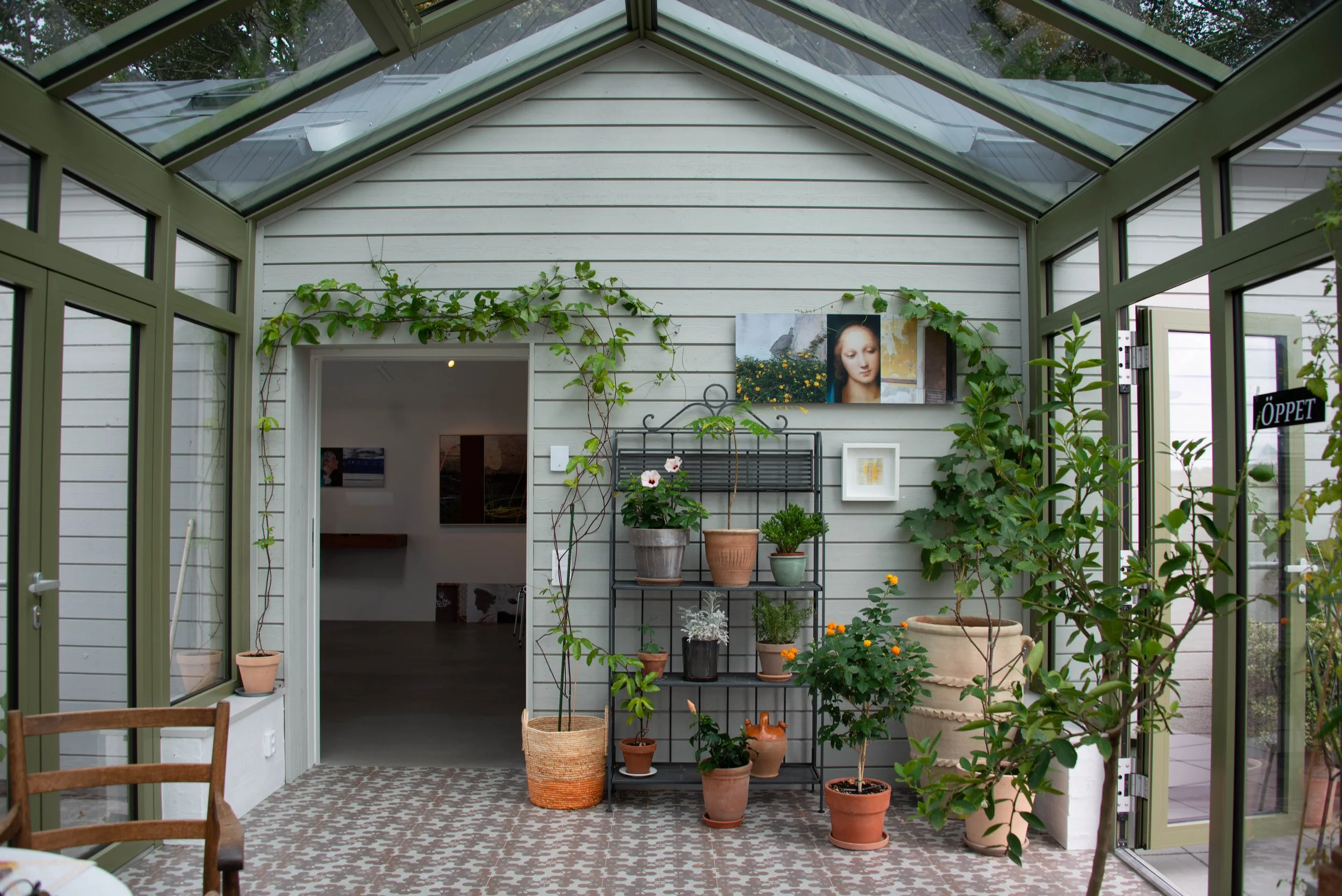 Combined entrance and conservatory