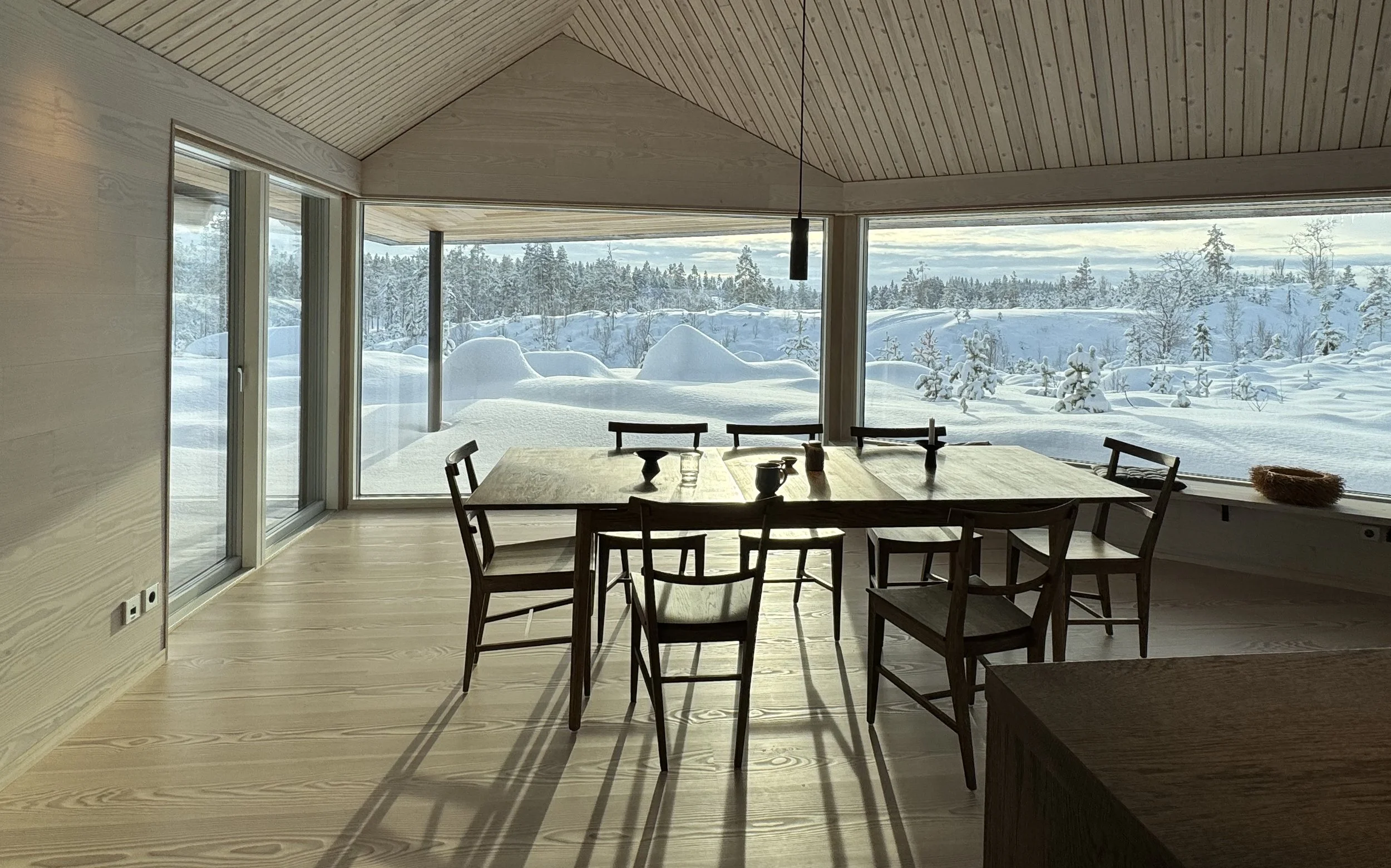 View from dining area