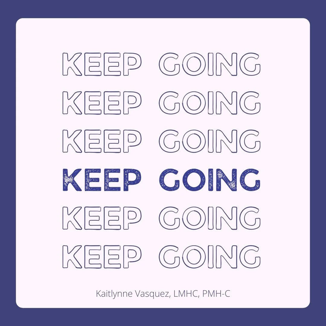 Even on the hardest days, keep going. You've got this. I'm rooting for you.

#postpartum #maternalmentalhealth #newmom #honestmotherhood #perinatal #mentalhealth