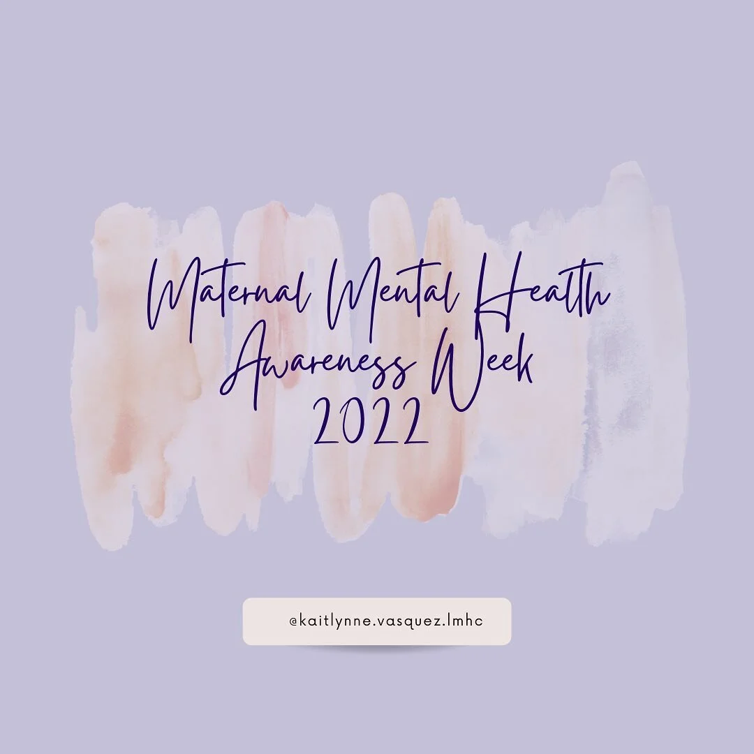 Tomorrow starts Maternal Mental Health Awareness Week, May 2-6. Throughout this week I will be sharing resources, highlighting stories, and attending events. This work is done from the heart and I am so, so grateful to be part of it. 💟

Here are som