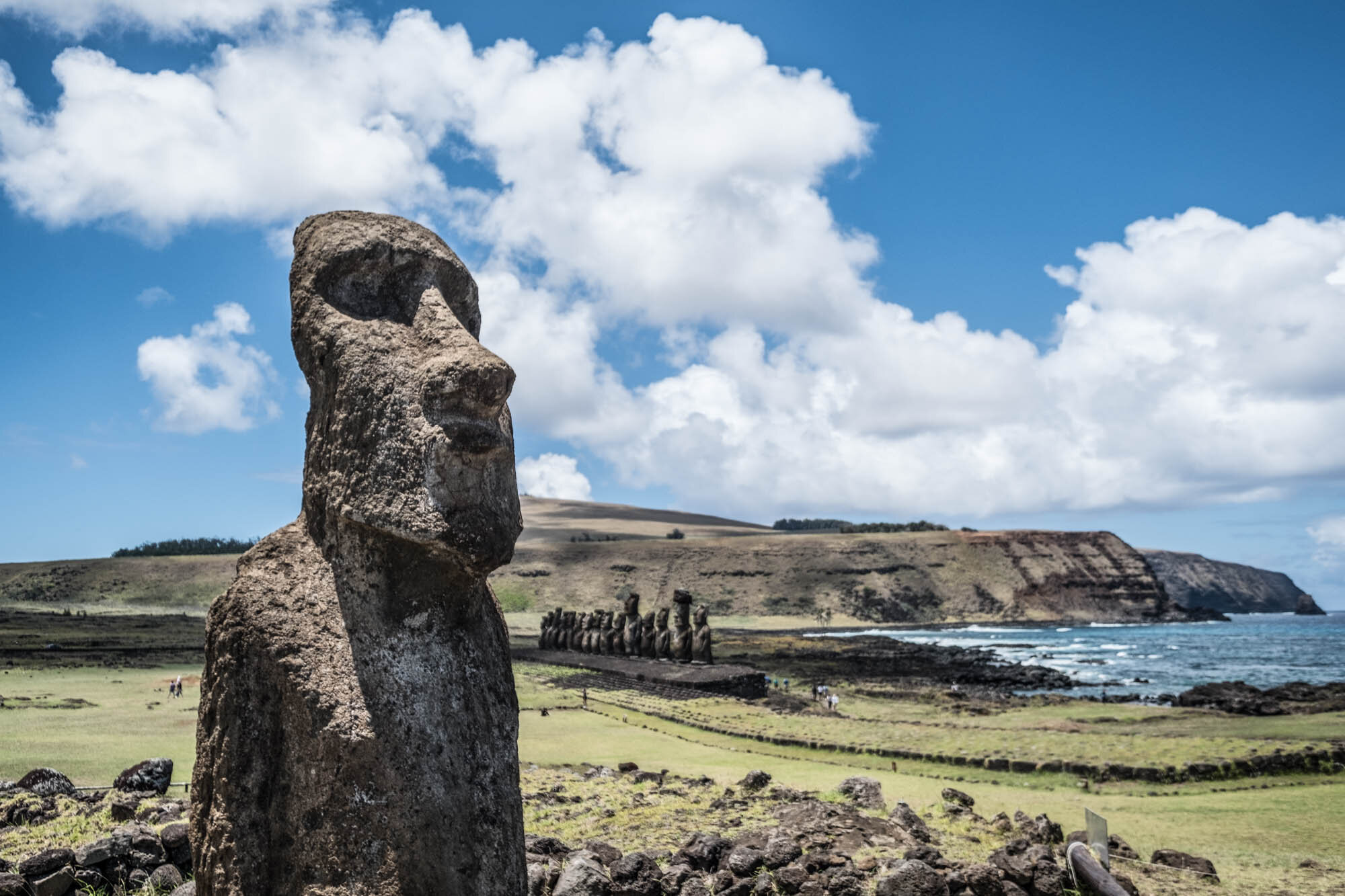  Moai at the Tongariki site 