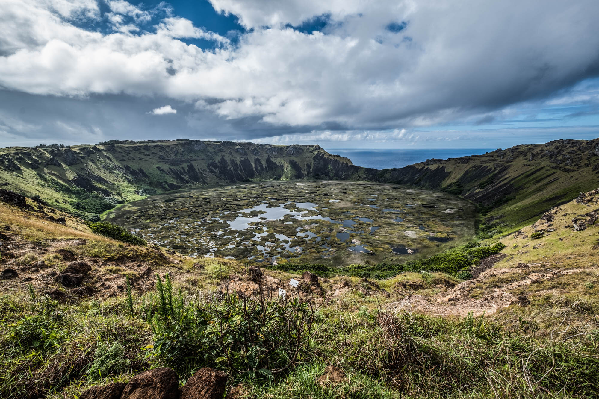  Rano Kau crater on Rapa Nui 