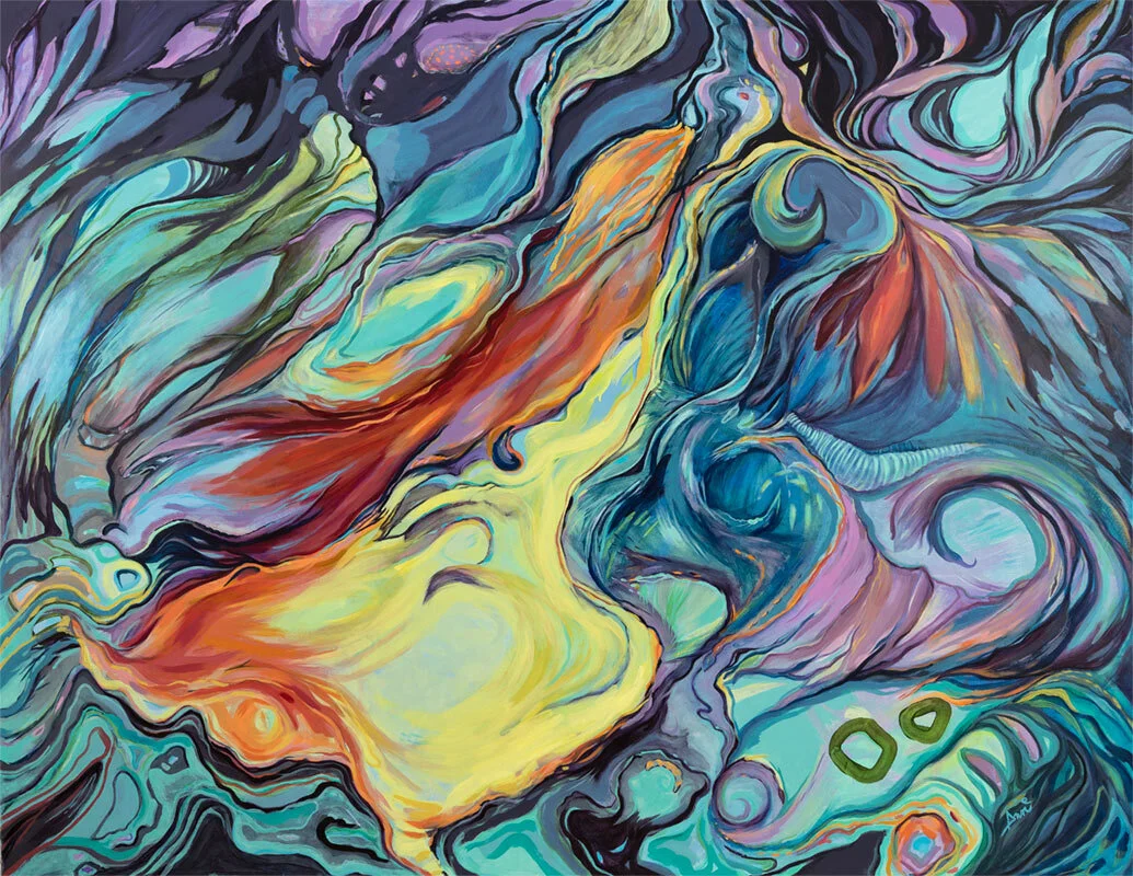 Overwhelmed 90w x 72h :: by Henriett Michel