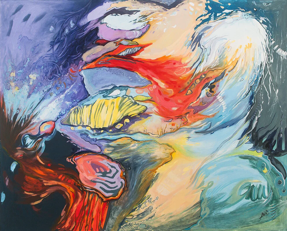 Stuck Between Dream and Reality 90 x 73 :: by Henriett Michel