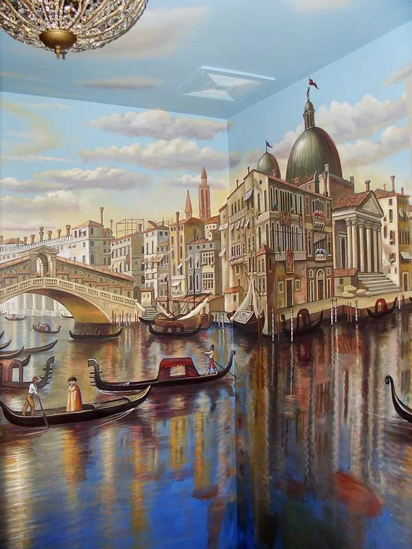 Venice Bathroom Wall Mural by Henriett Michel