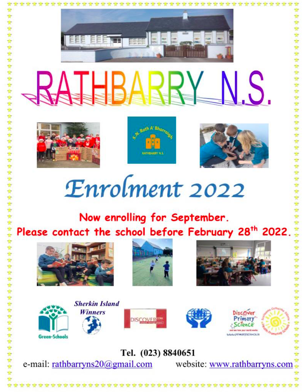 Enrolment Open for September 2022