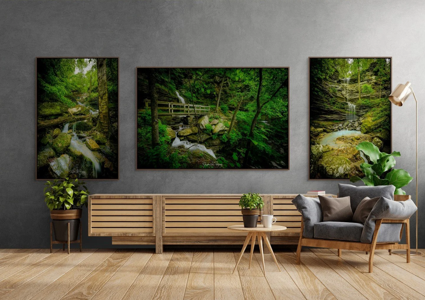 Meet The Devils Den Trio! 🍃 This canvas grouping starts at $195&mdash;every print is made to order, ships free, and includes taxes. Production takes 4-6 days, standard shipping 3-5 days. Shop now for interest-free payment plans (4 monthly payments o