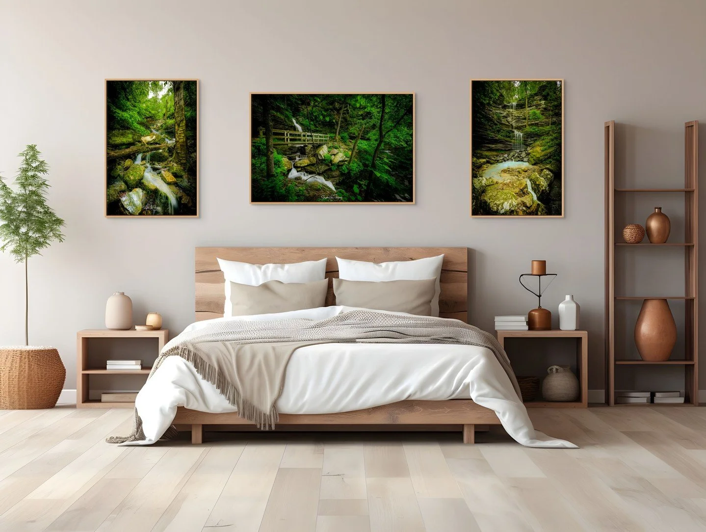 Introducing The Devils Den Trio! 🌿✨
Three new waterfalls, one epic Arkansas collection&mdash;captured at Devils Den State Park and now available in 5 sizes and 4 stunning mediums (acrylic, canvas, floating frame, metal).

Swipe to see how these look