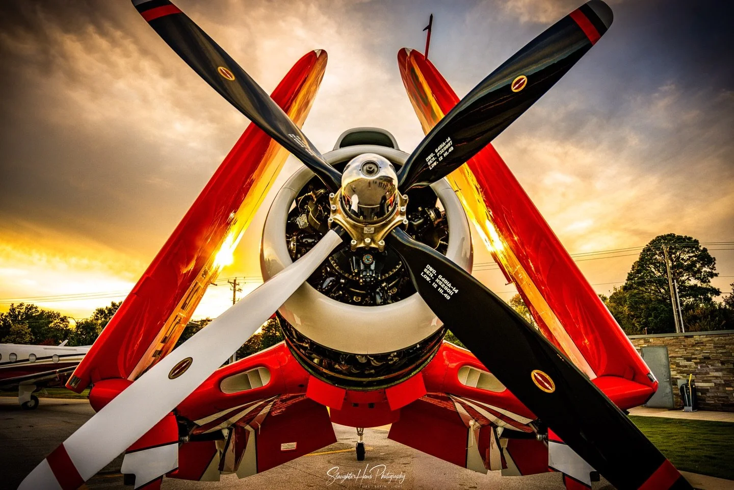 Attended an incredible aviation event last month where @thadenfield and @flyozclub featured the stunning Goodyear F2G Super Corsair 1944! This Corsair is a rare gem, being one of the few left and the only one still flying. Bringing the aviation commu