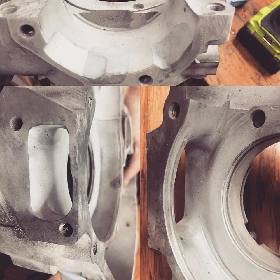 Porting work: Vespa intake conversion from rotary to reeds