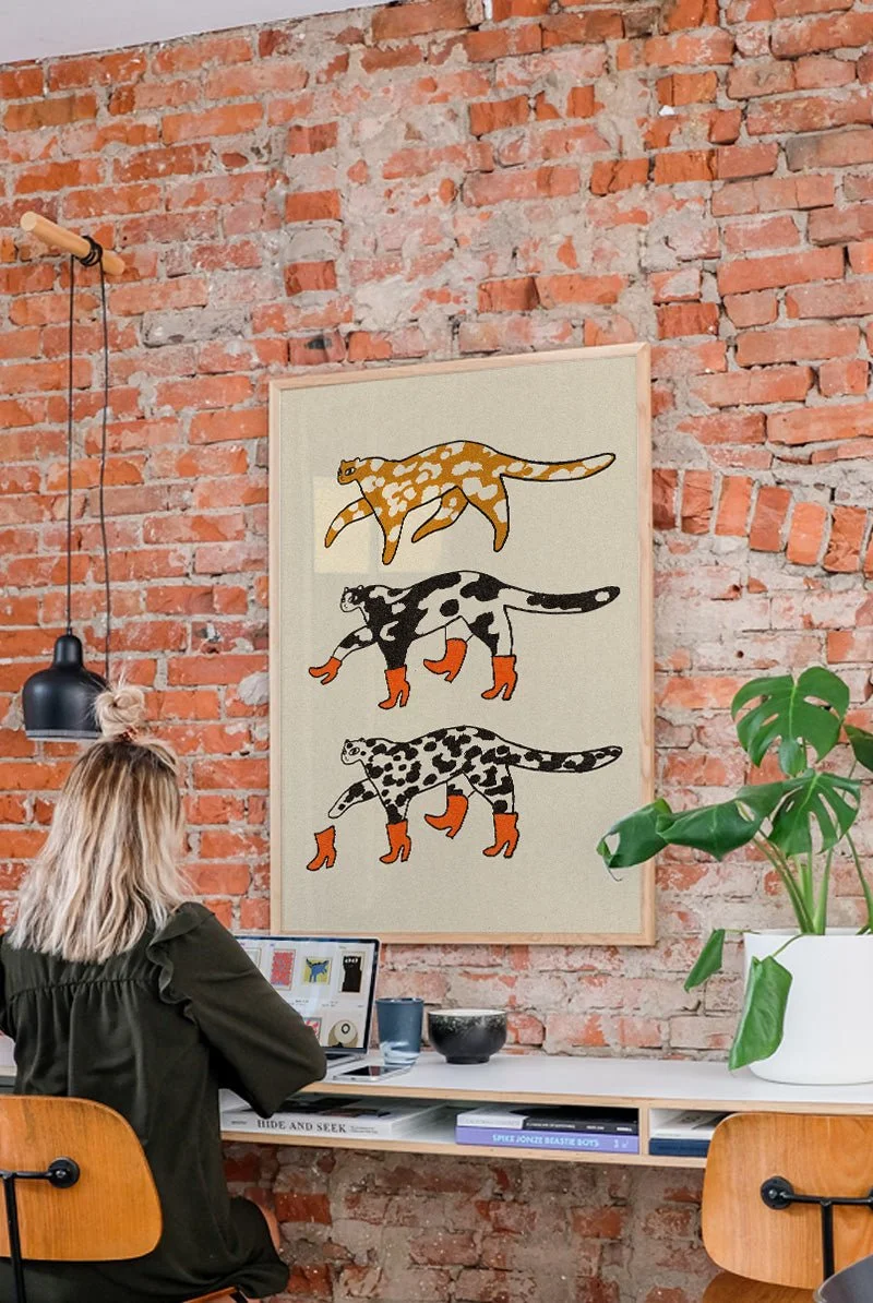 Leopard Boots — Enikő Eged Print
