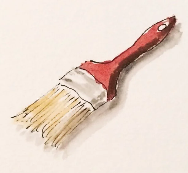 Red Paint Brush