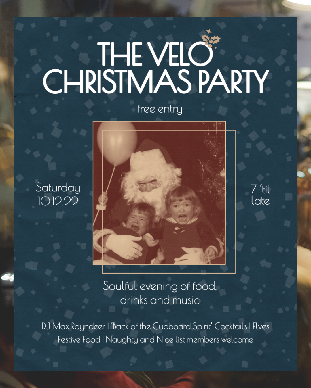 The Velo Christmas Party: Saturday, 10 December 2022