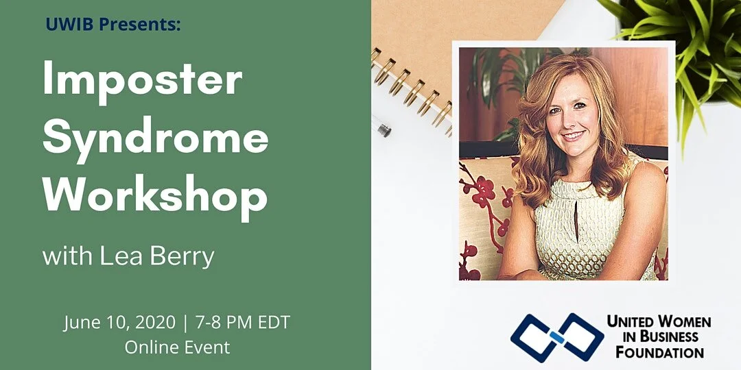 Webinar: Imposter Sydrome Workshop with Lea Berry