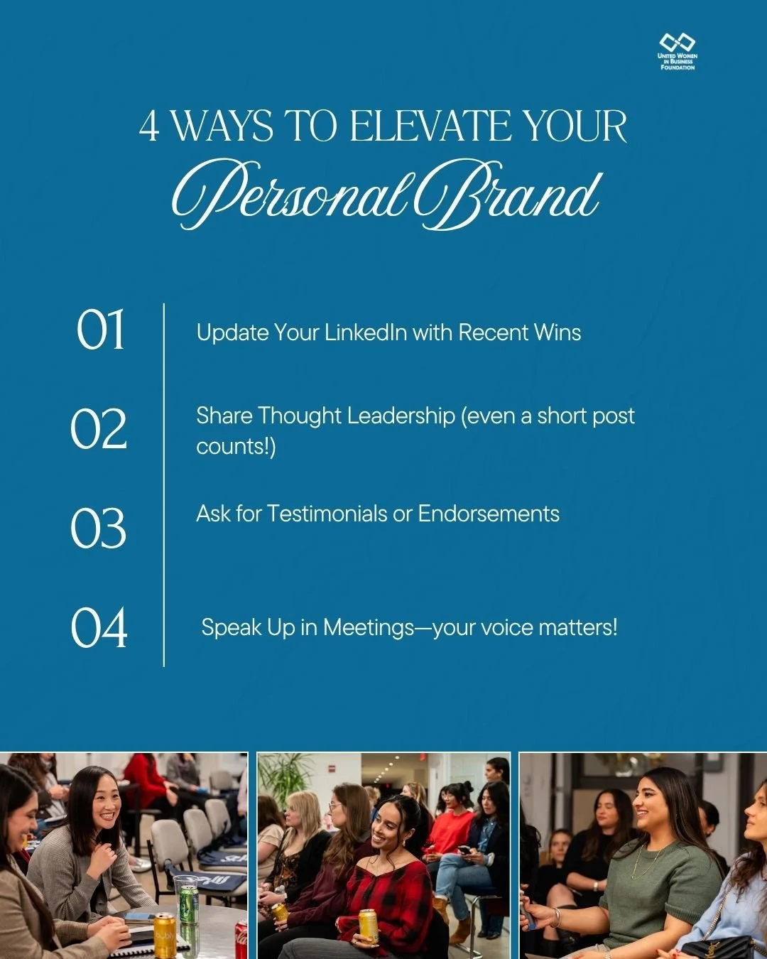 ✨ 4 Ways to Elevate Your Personal Brand (Without Feeling Self-Promotional) 💼💁🏽&zwj;♀️⁠
⁠
Your personal brand is how you show up, stand out, and connect with others. And guess what? You already have one&mdash;whether you&rsquo;re intentionally shap