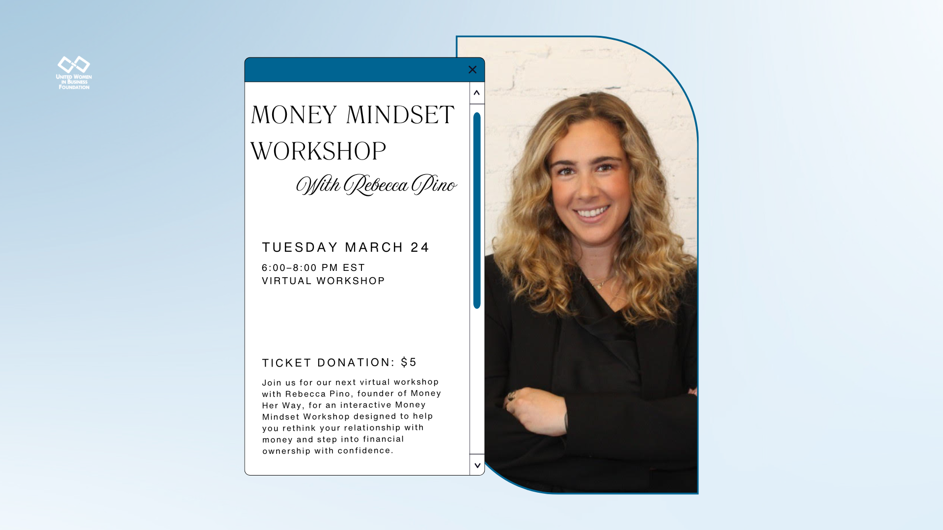 UWIB: Money Mindset Workshop with Rebecca Pino