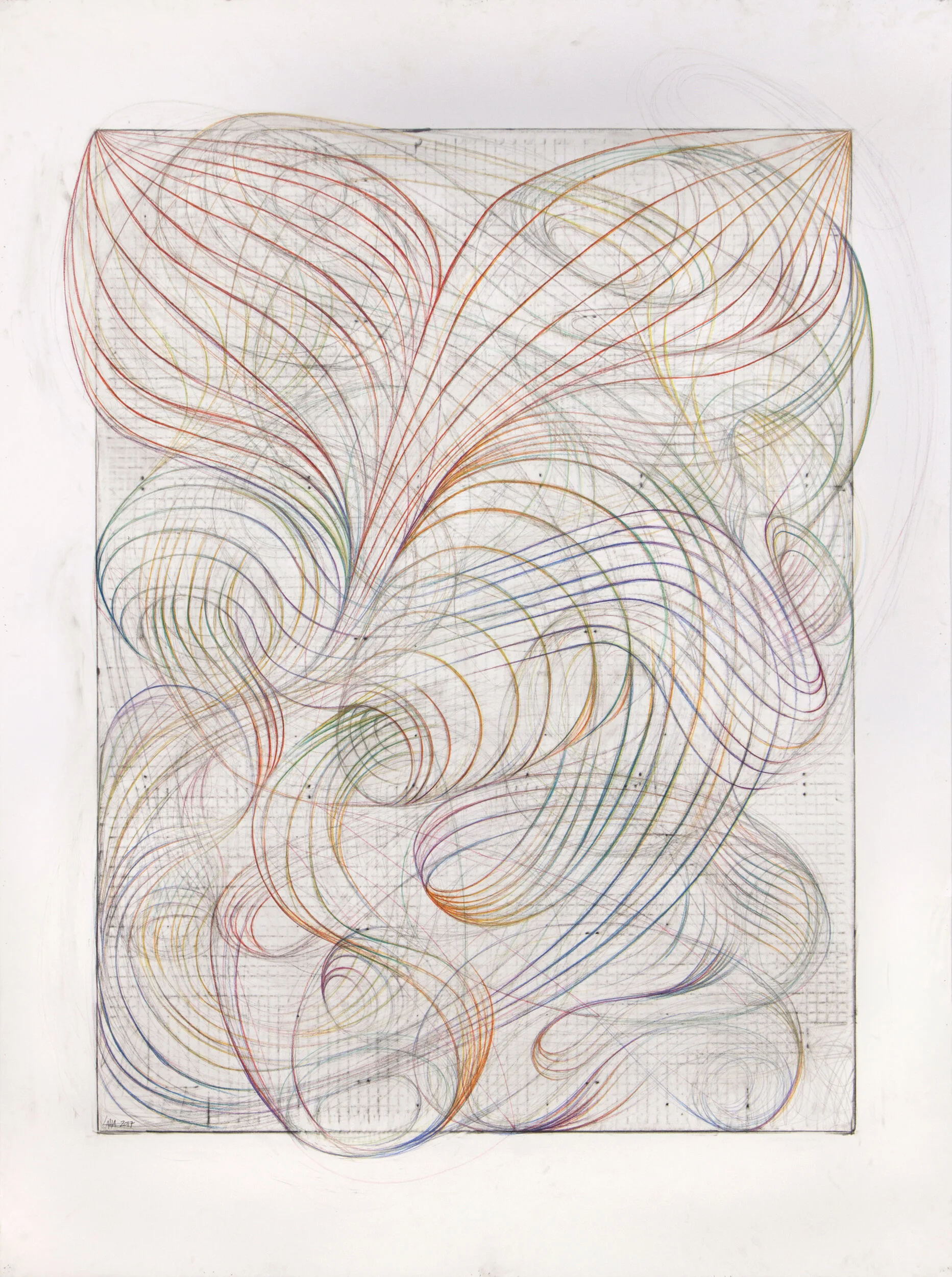 Untitled (SG V) 60” x 80” Graphite and Colored Pencil on Paper 2018