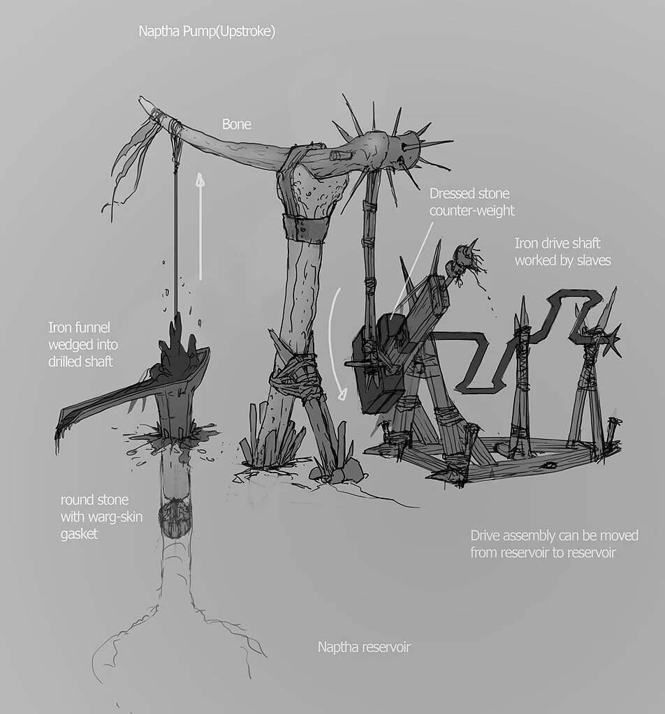  Industry design for video game Shadow of Mordor. 