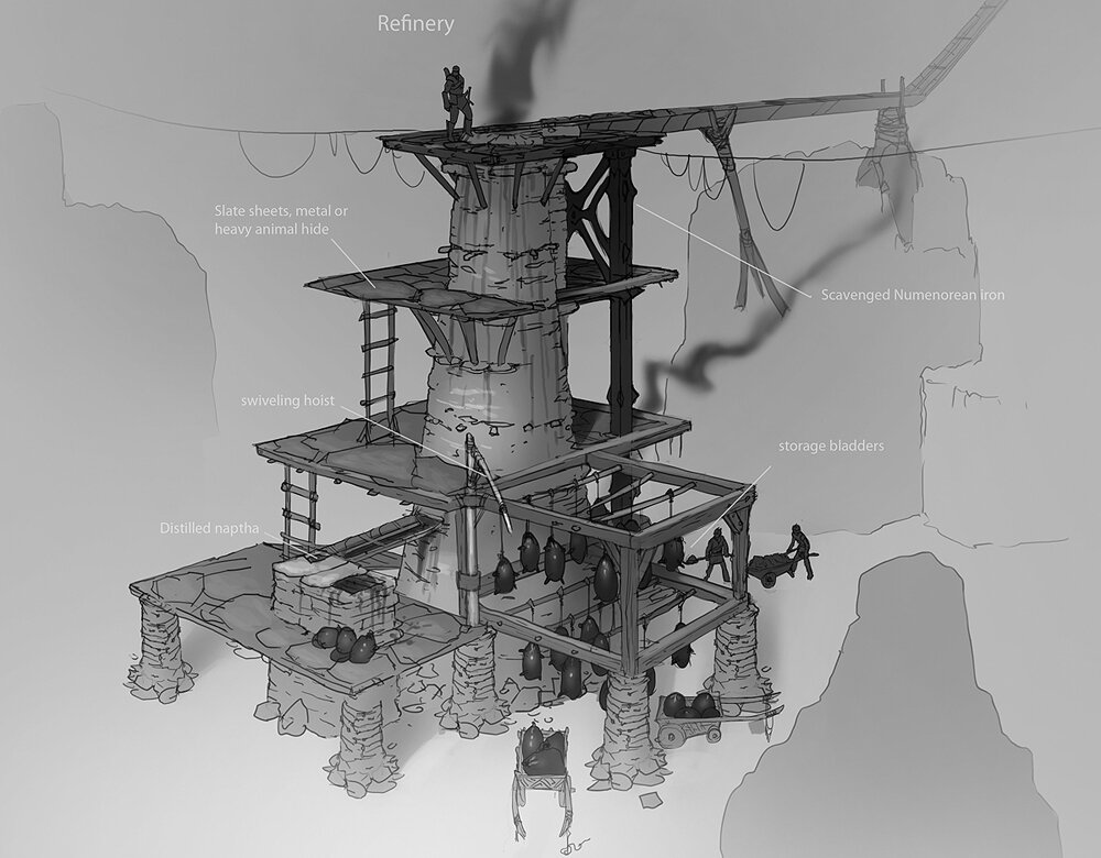  Industry design for video game Shadow of Mordor. 