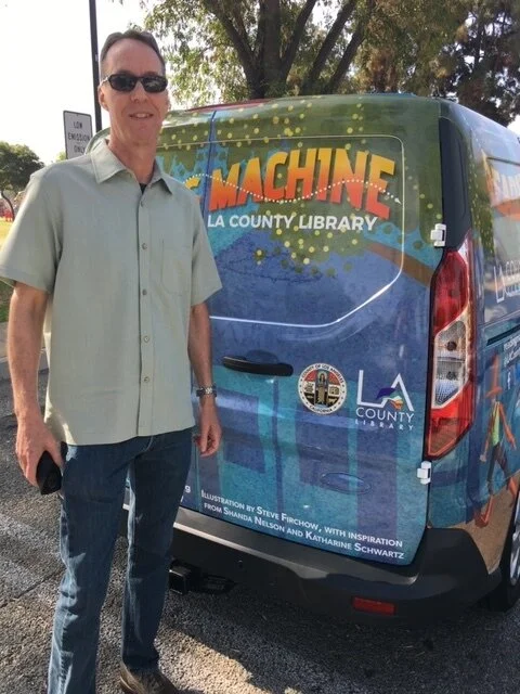  One of five Reading Machine vans used by LA County Library to promote early literacy. 