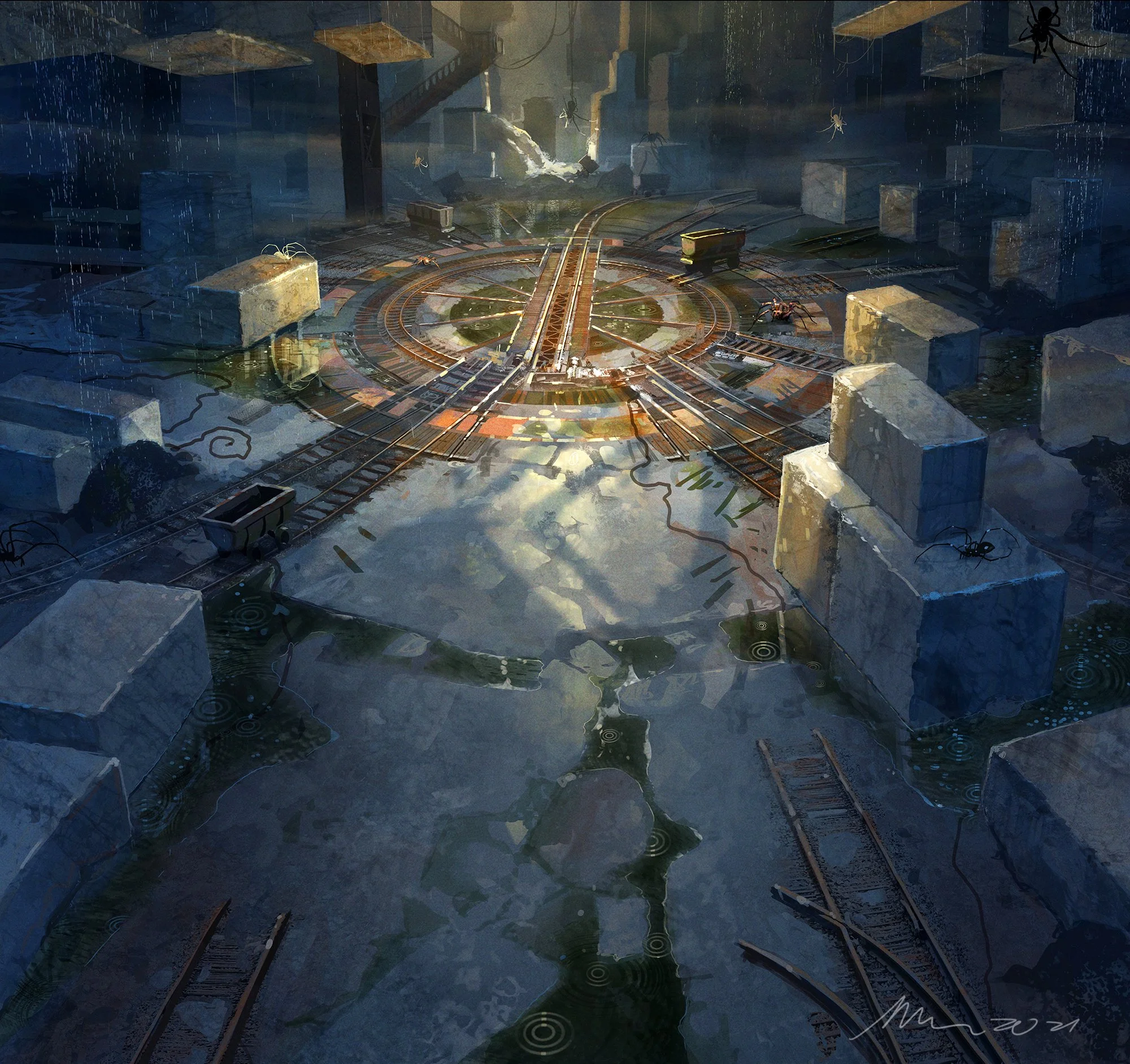 Combat arena concept from Final Fantasy:WarForEos. 2021