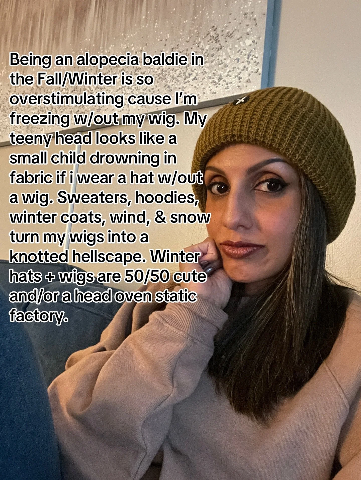 Tis the season&hellip;to be overstimulated 😂 

#alopecia #alopeciaareata #alopeciaawareness #baldie