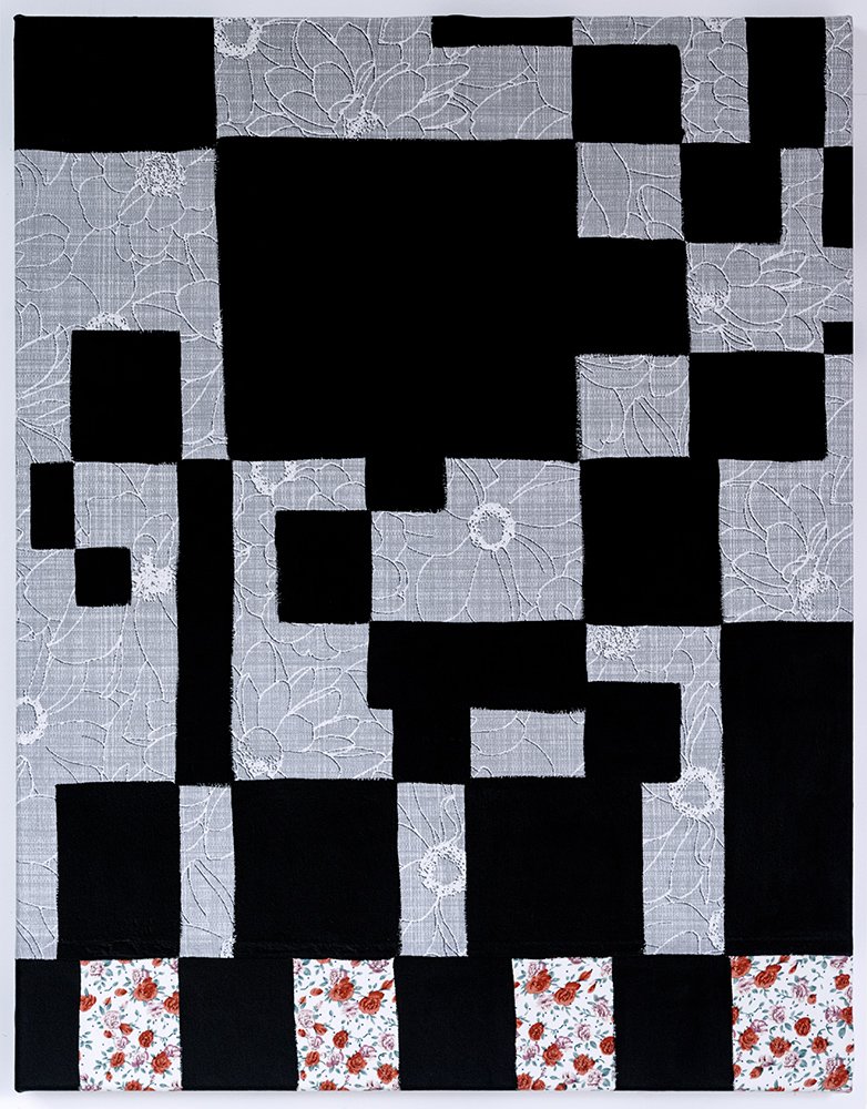 Clarissa (9) 2023 Flashe and fabric on canvas 90x70cm MICHAEL PYBUS.jpg