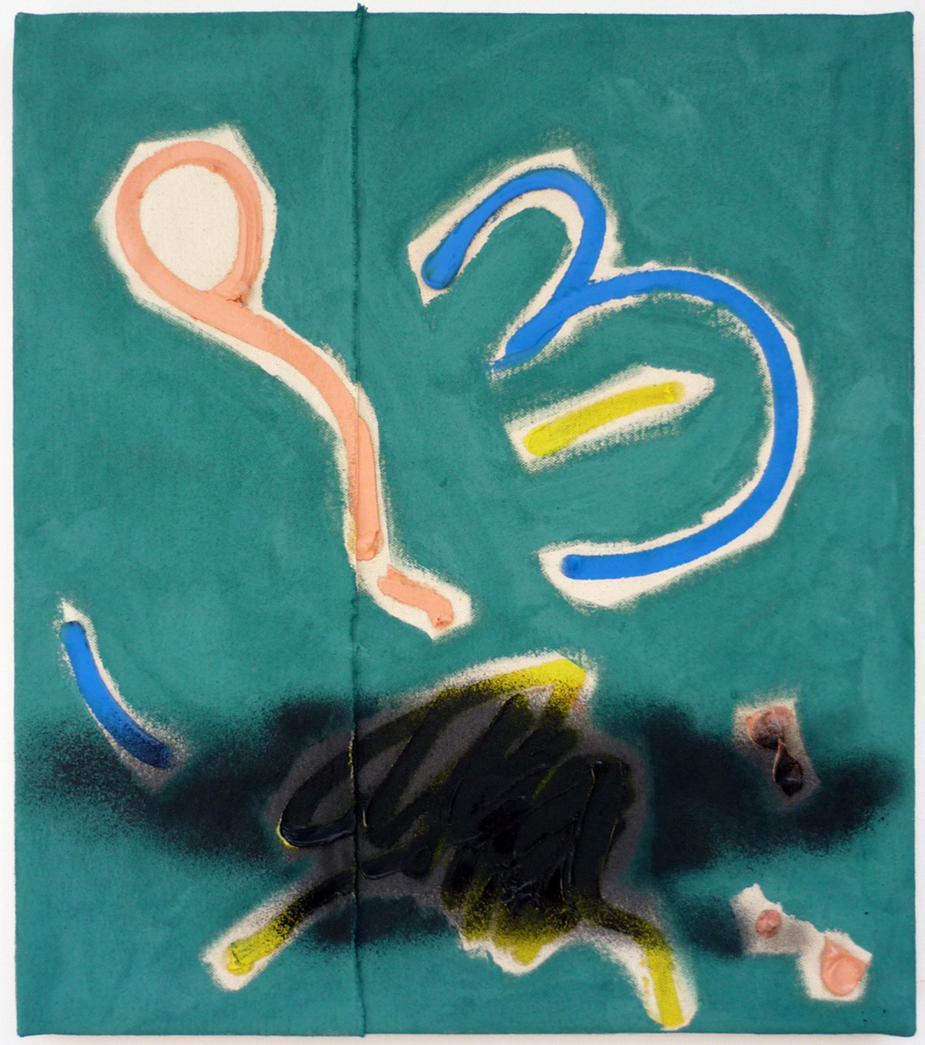 Michael Pybus 1 Untitled 2011 Oil and spray paint on canvas 45x40cm .jpg