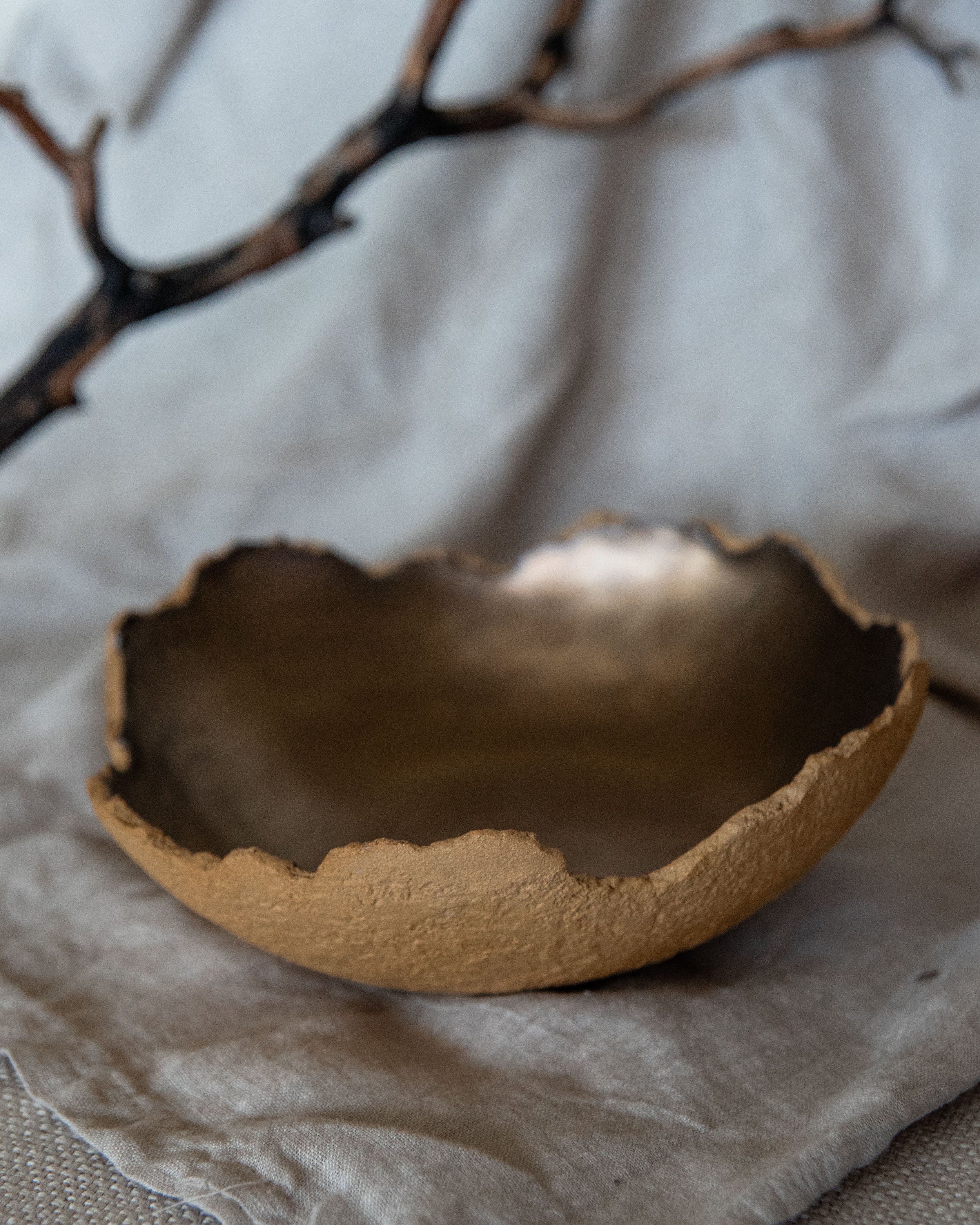 Distressed Sandstone Dish No.1