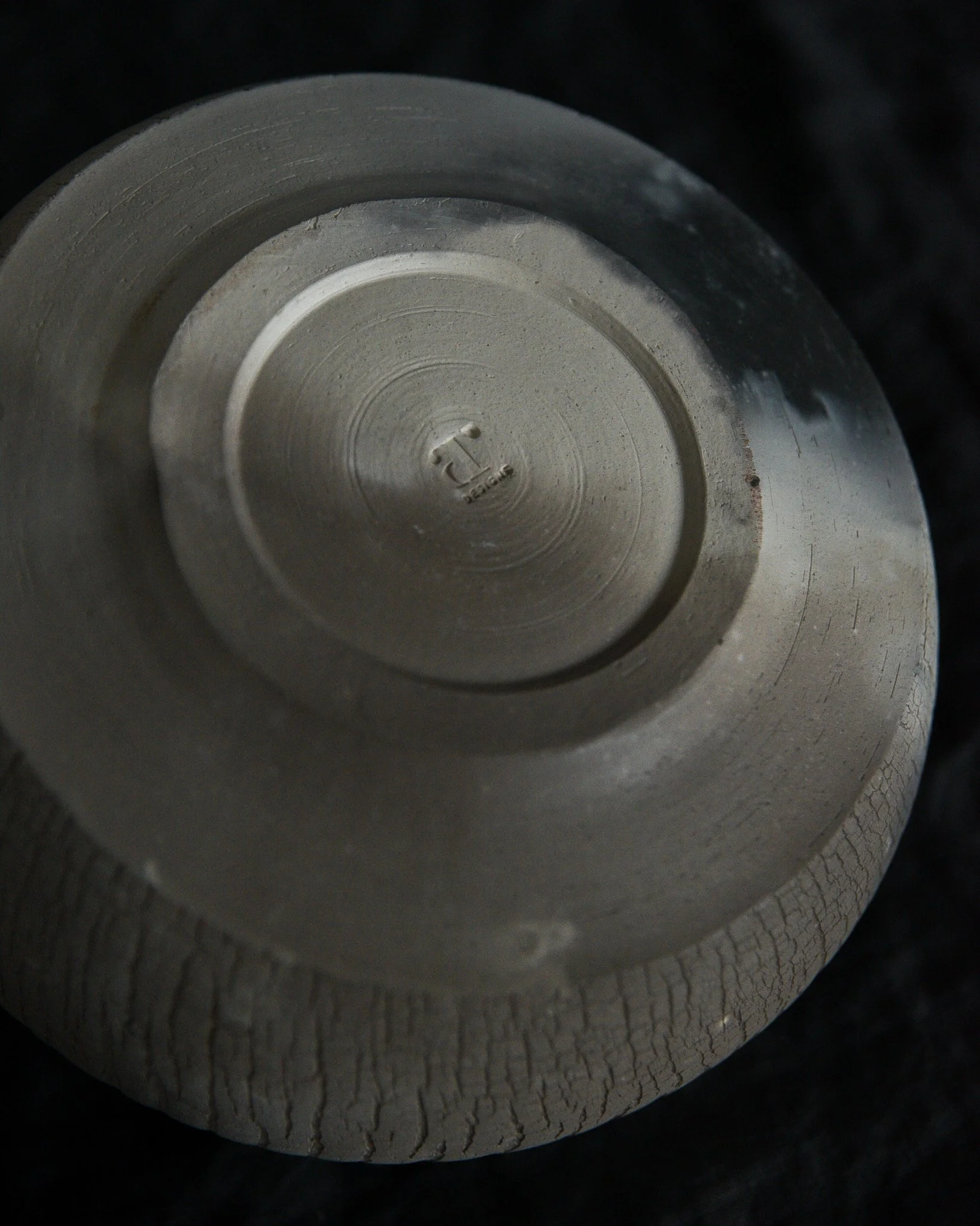 One-of-a-kind handmade ceramic vessel, contemporary wabi sabi with organic form and textured surface variation pit fired sodium silicate