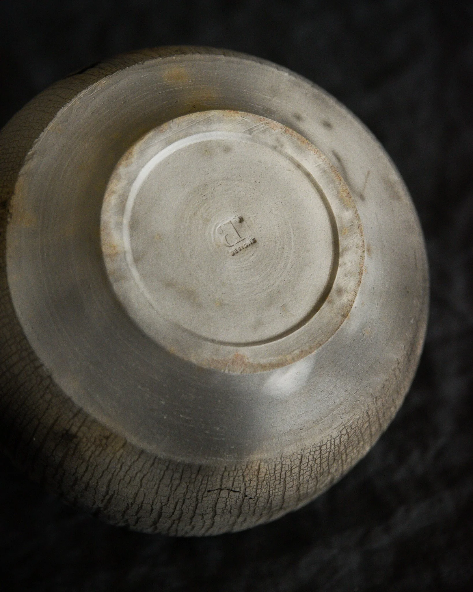 One-of-a-kind handmade ceramic vessel, contemporary wabi sabi with organic form and surface variation pit fired