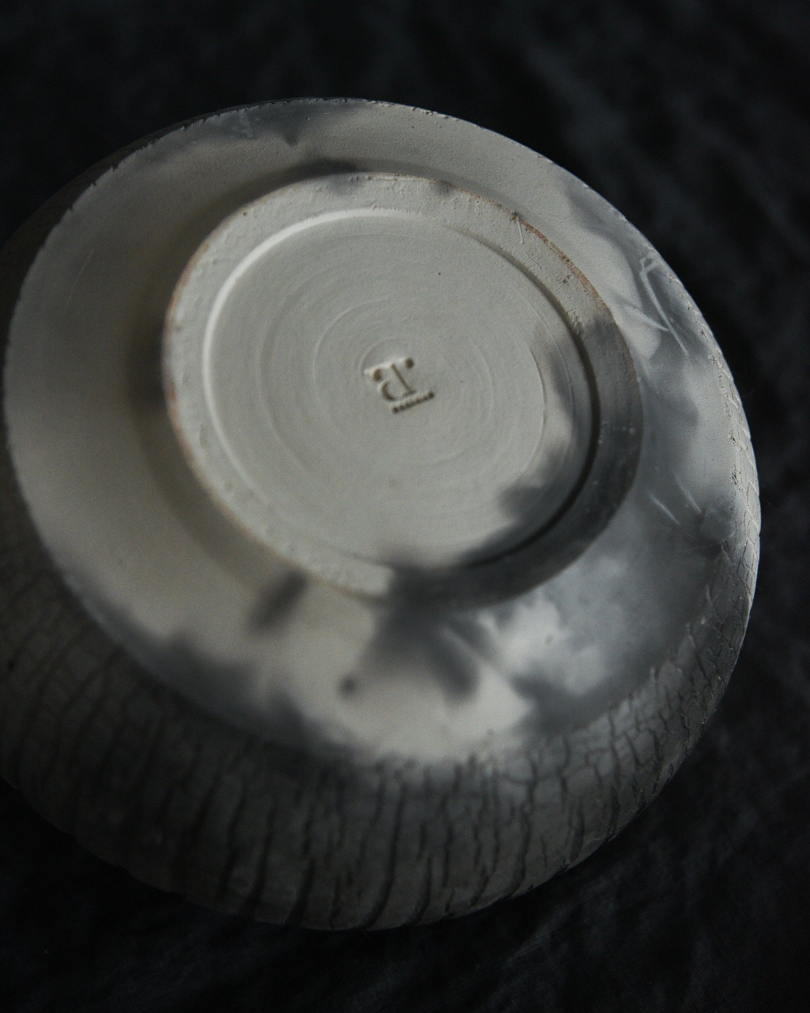 One-of-a-kind handmade ceramic vessel, contemporary wabi sabi with organic form and textured surface variation pit fired sodium silicate