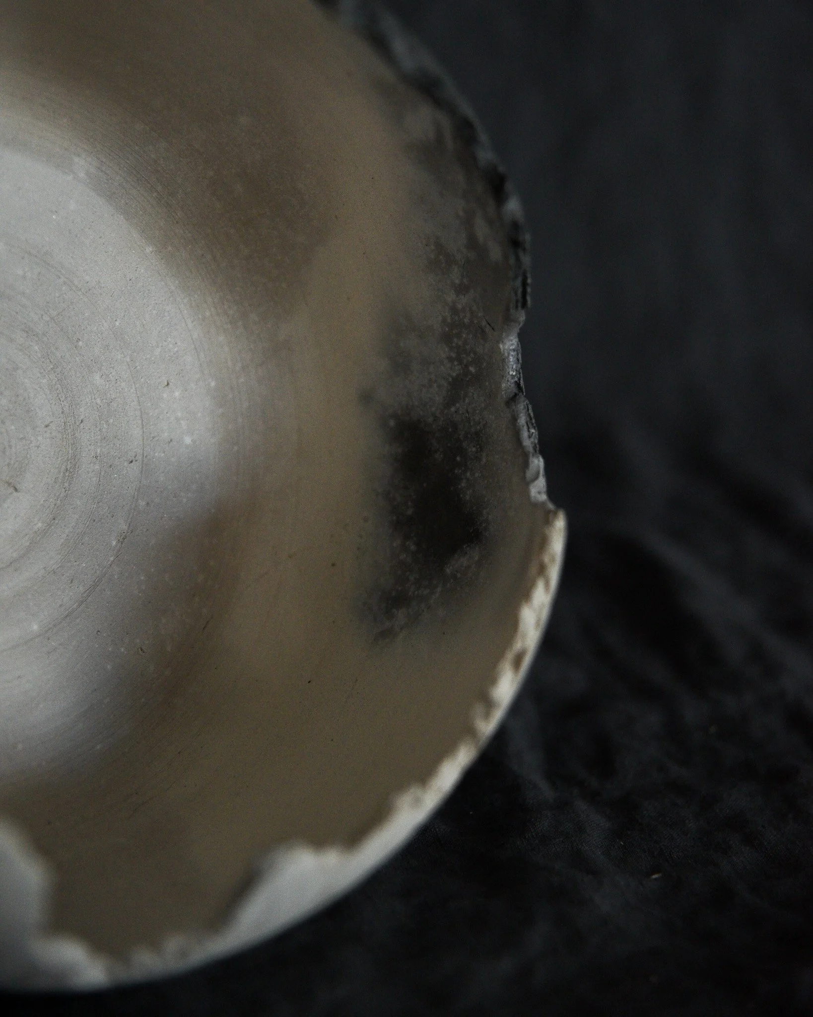 One-of-a-kind handmade ceramic vessel, contemporary wabi sabi with organic form and textured surface variation pit fired sodium silicate