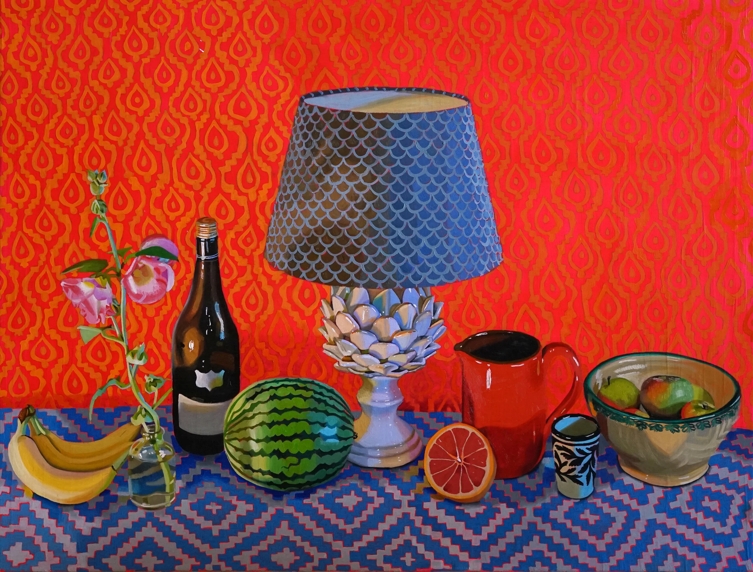   Artichoke Lamp, 2020   Oil on canvas  85 x 101 cm 